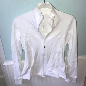 white Lululemon Define Jacket